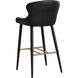 Evora 40.5 inch Bravo Black Barstool